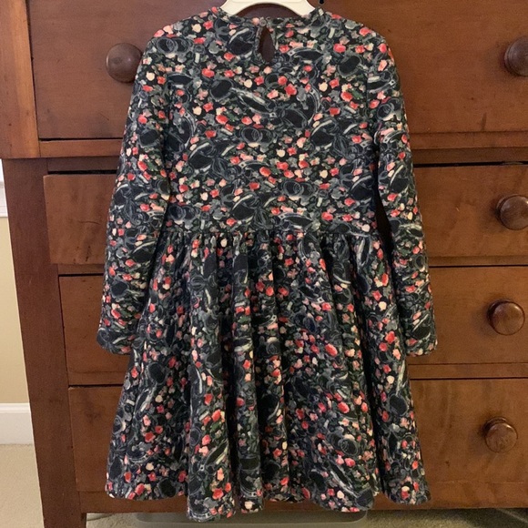 Fall/Winter dress, navy with pink - Picture 2 of 8